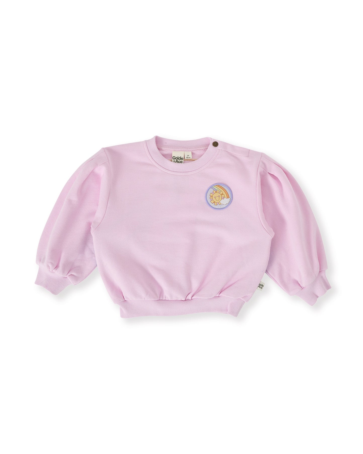 Over The Rainbow Puff Sleeve Sweater