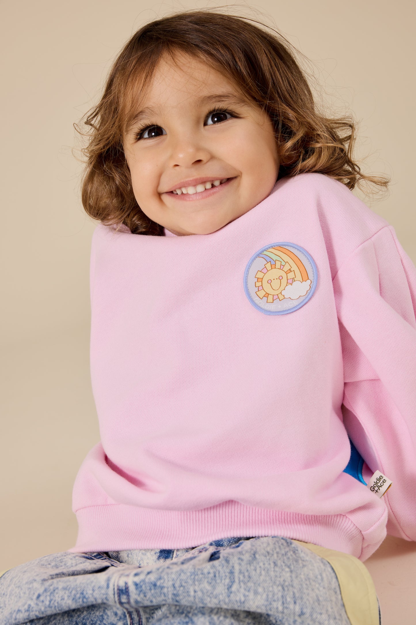 Over The Rainbow Puff Sleeve Sweater