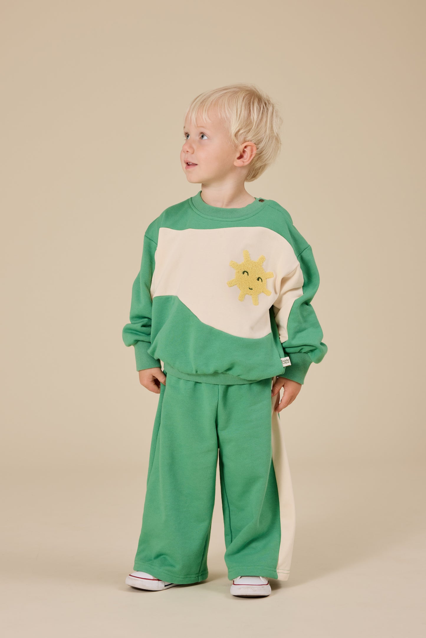 Sunshine Piped Panel Sweatshirt