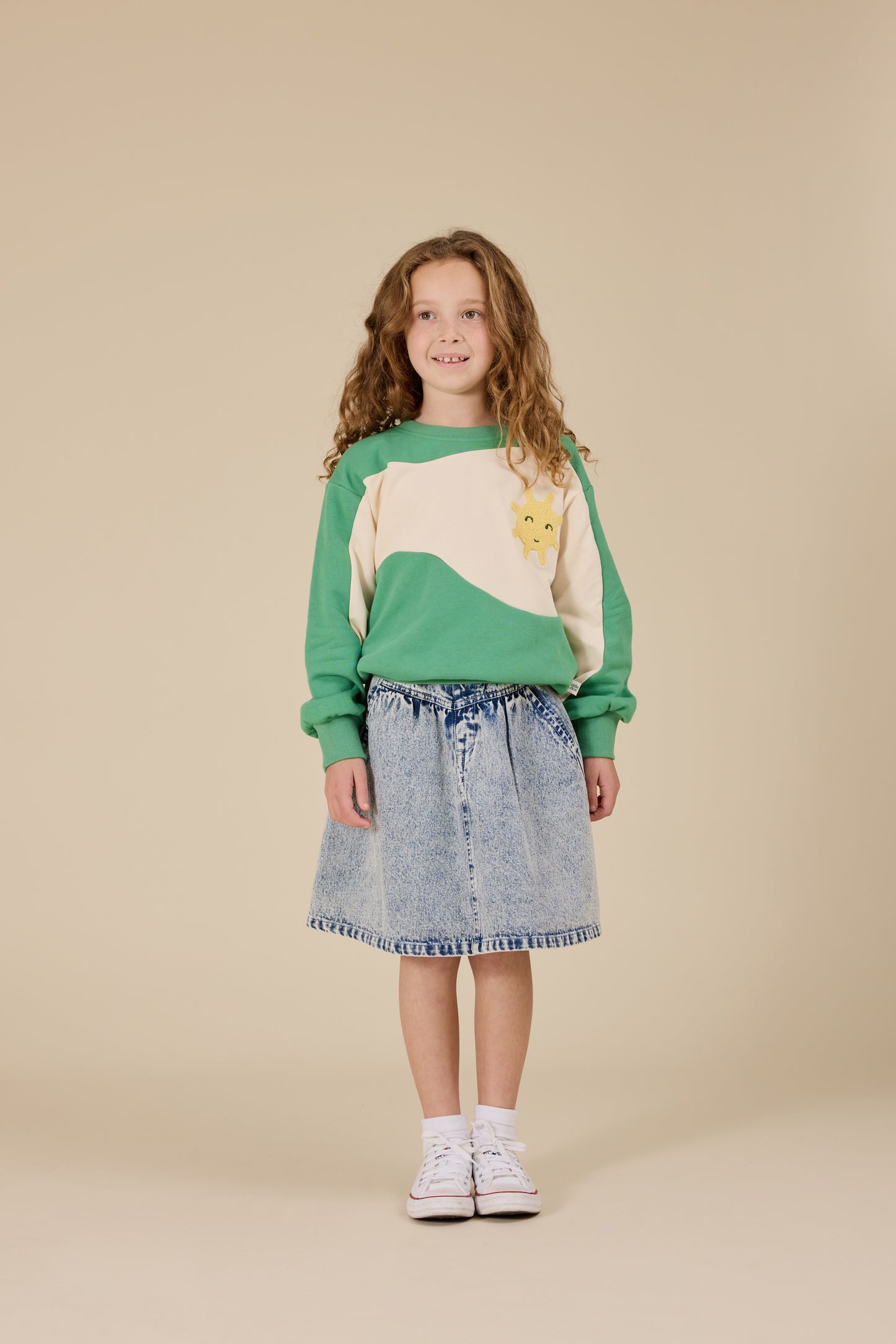 Esta A-Line Denim Skirt