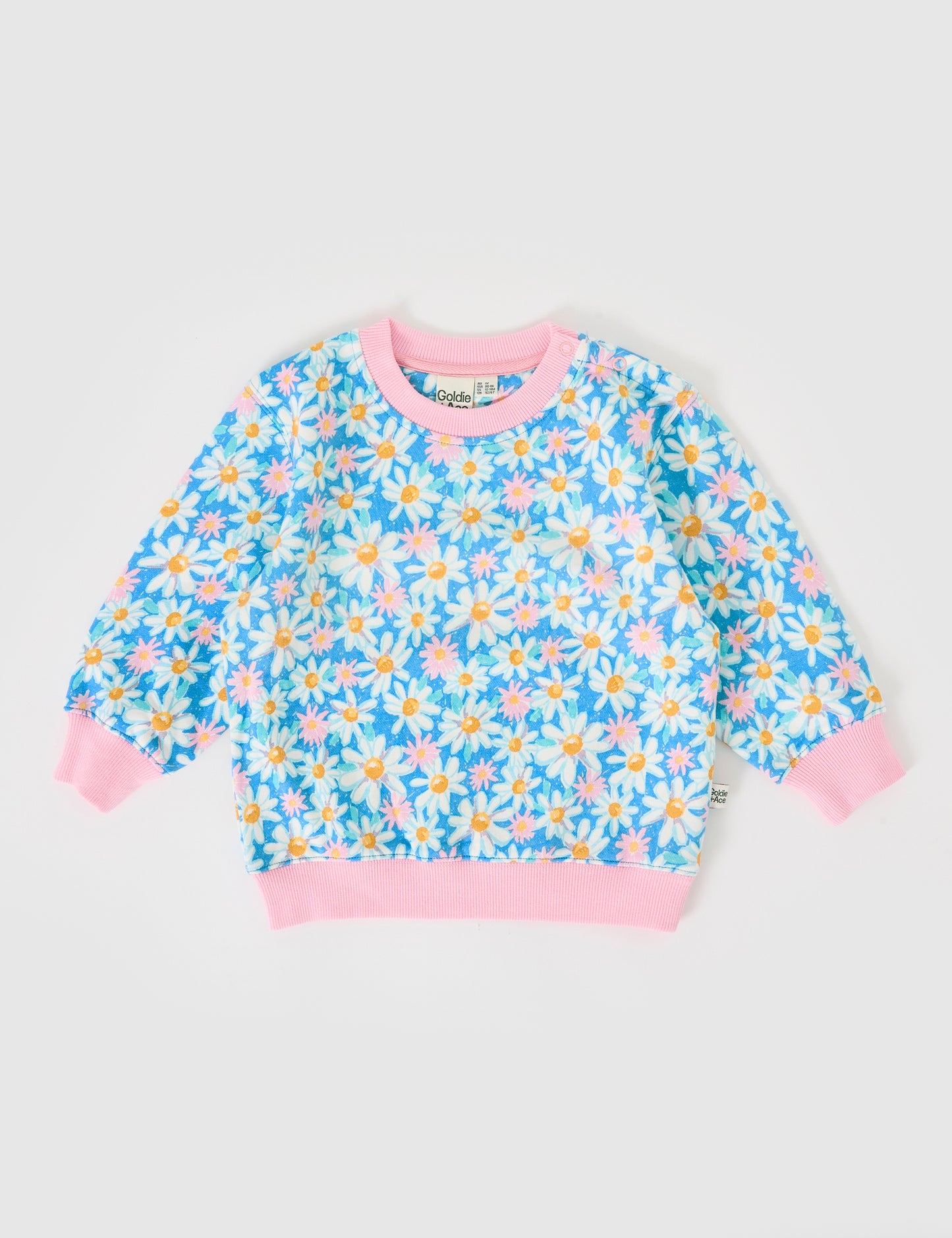 Seaside Daisy Relaxed Terry Sweater