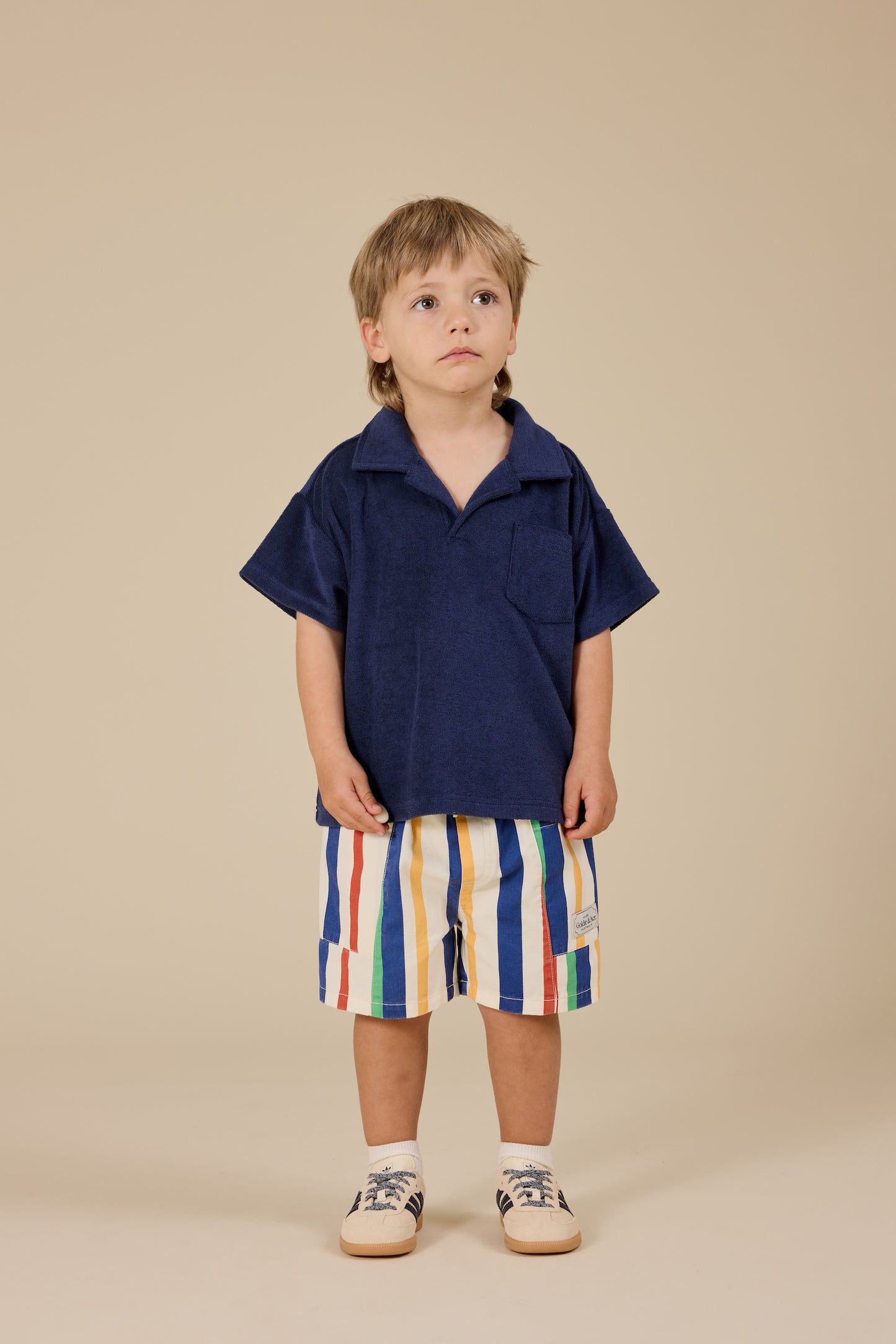 Noah Denim Shorts / 90's Bold Stripe