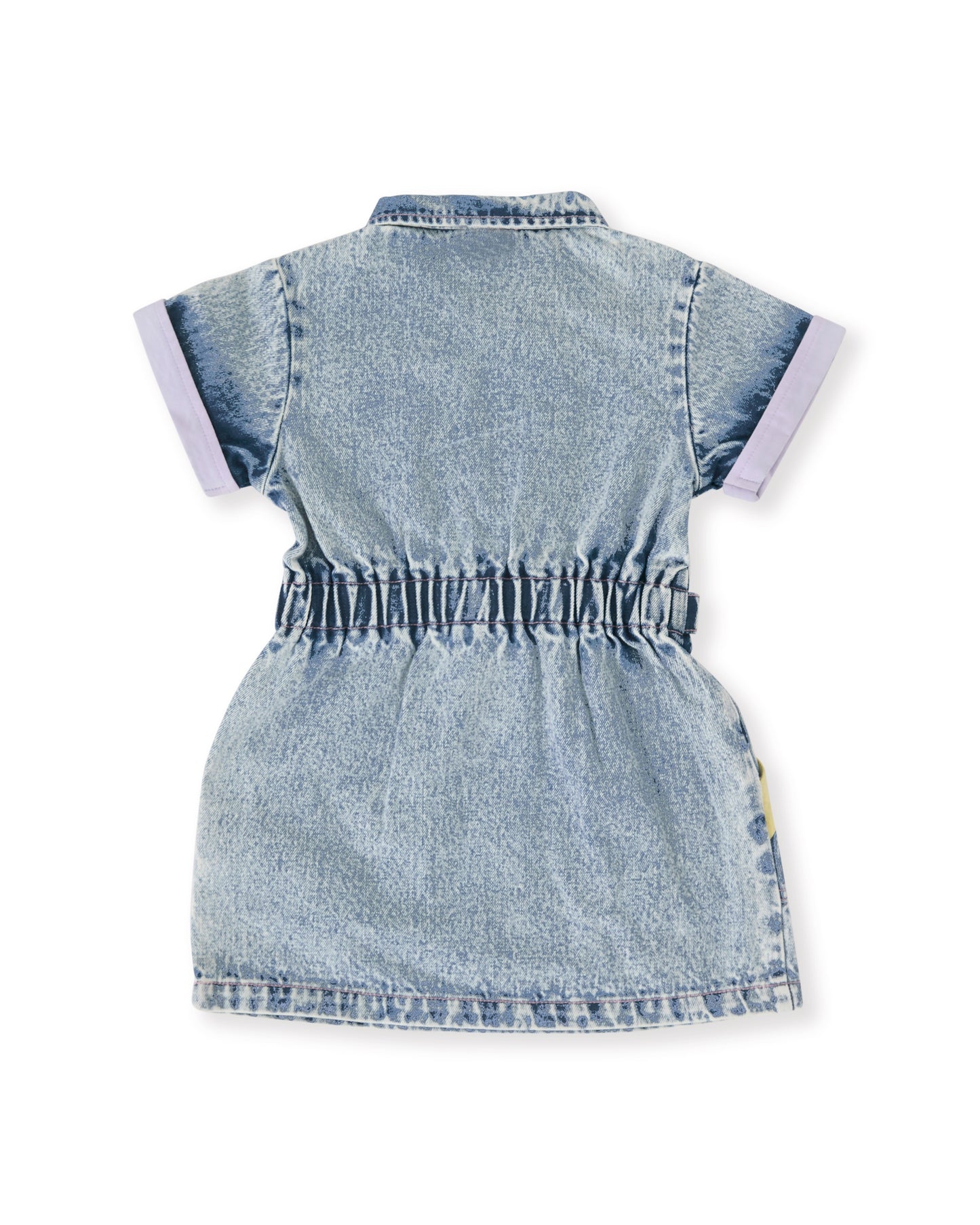 Piper Denim Belted Dress / Pastel Pop