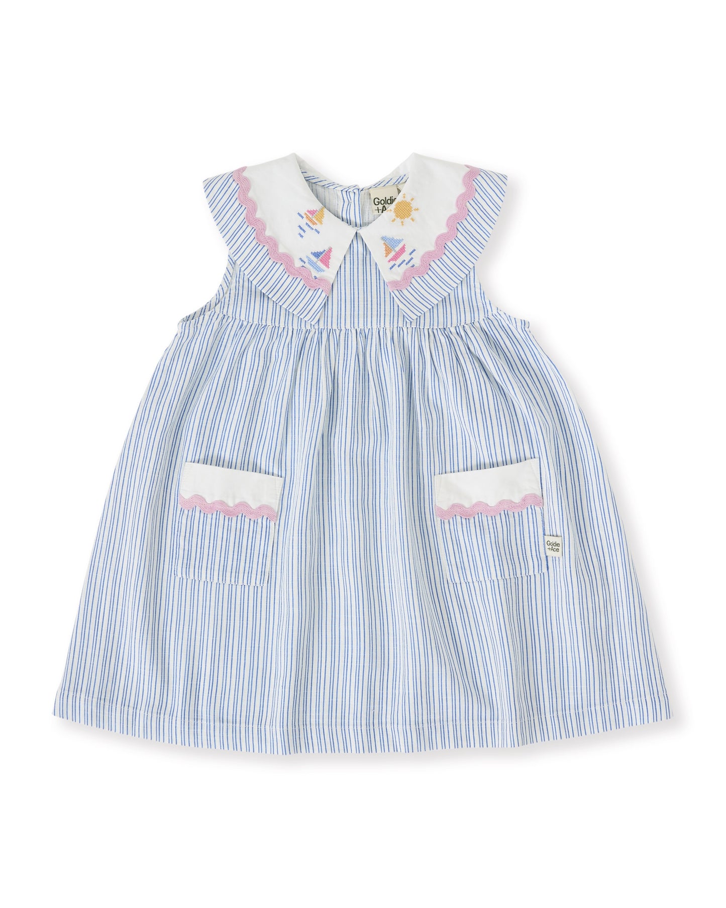 Lucy Sailor Stripe Collared Dress