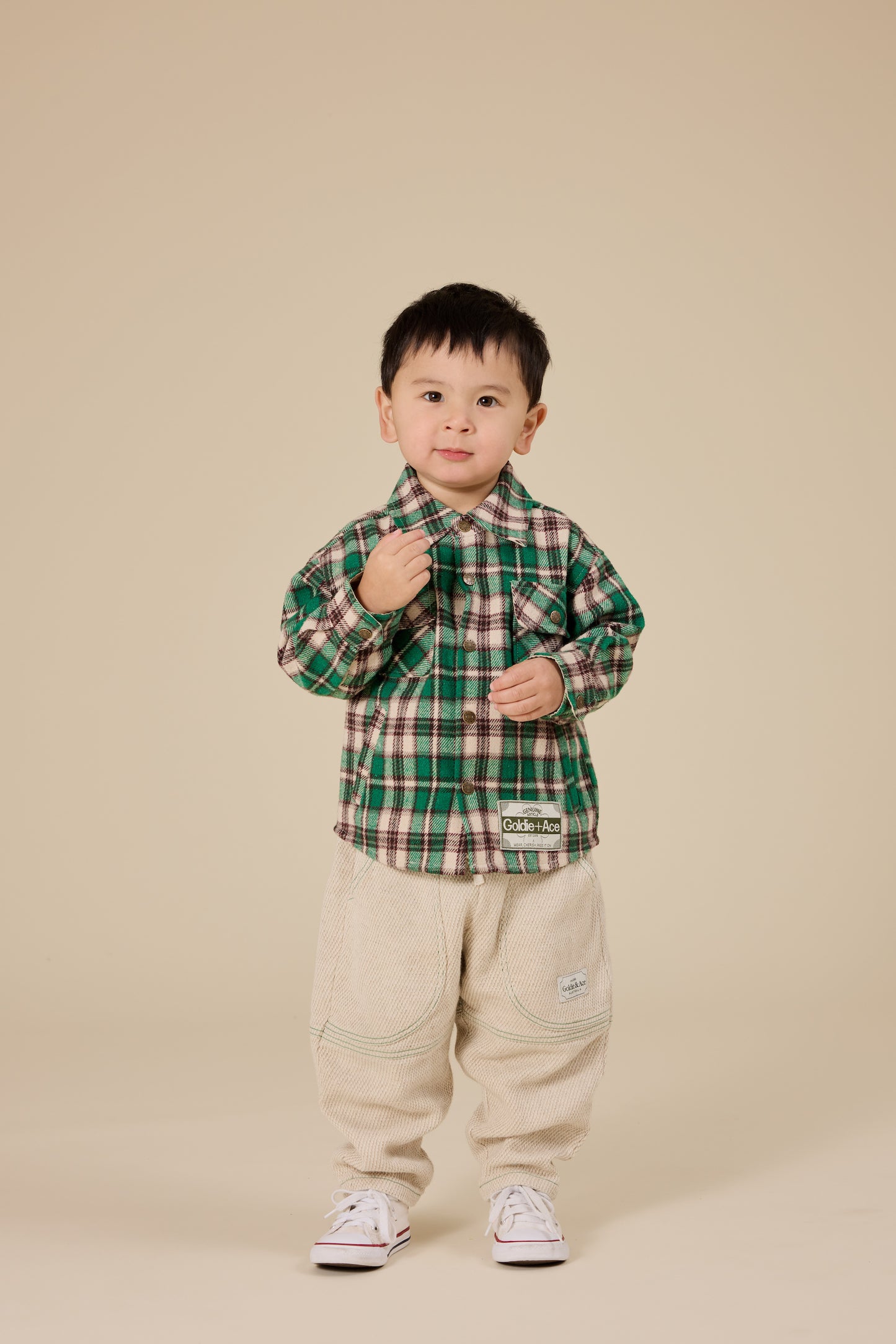 Drew Embroidered Pocket Pant / Sand