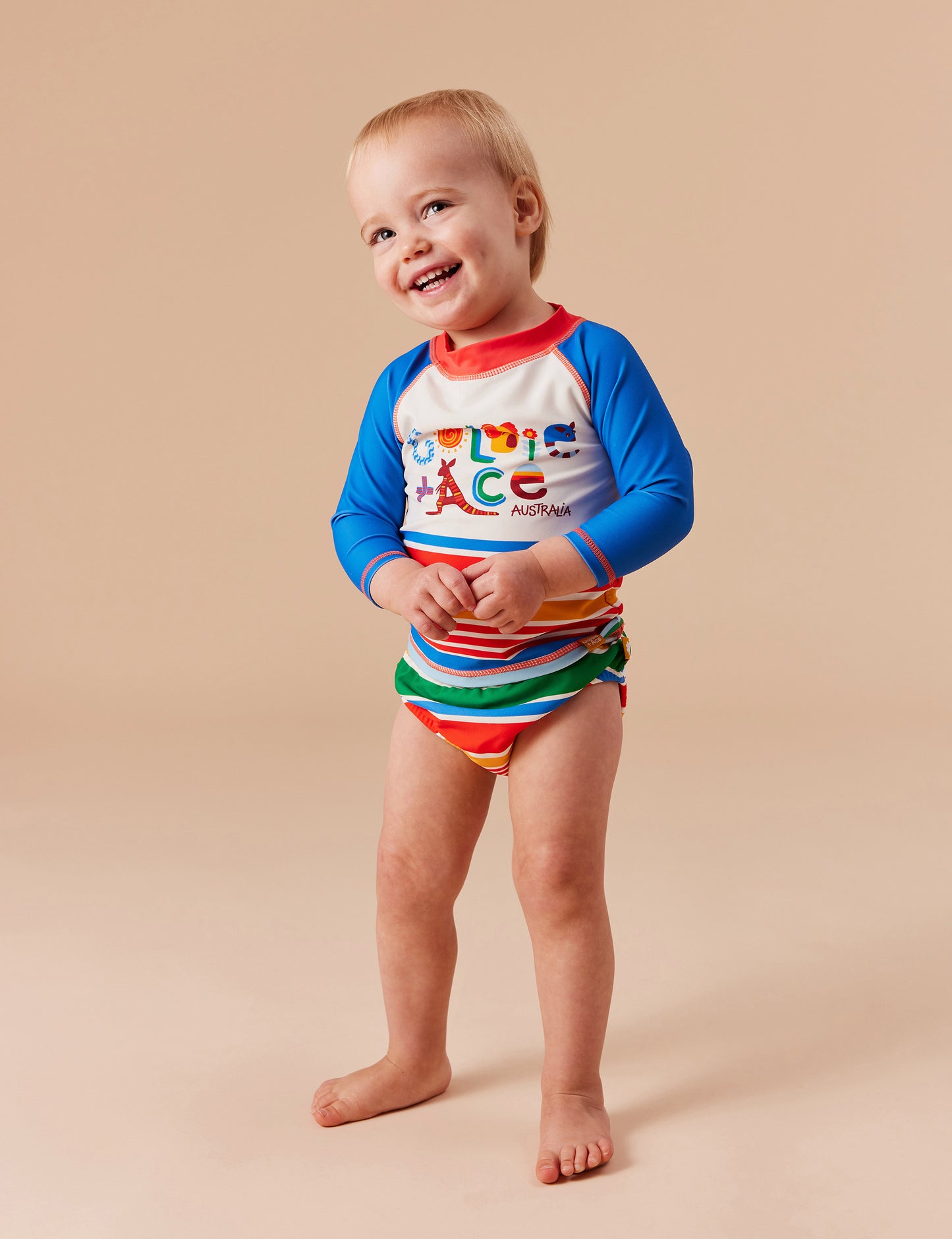 Bold Stripe Swim Nappy