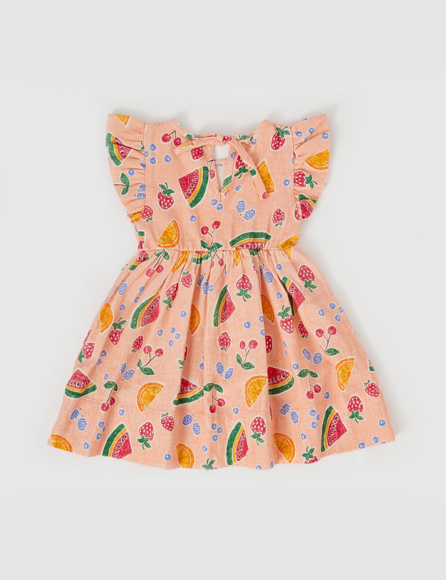 Lyla Fruit Salad Linen Dress