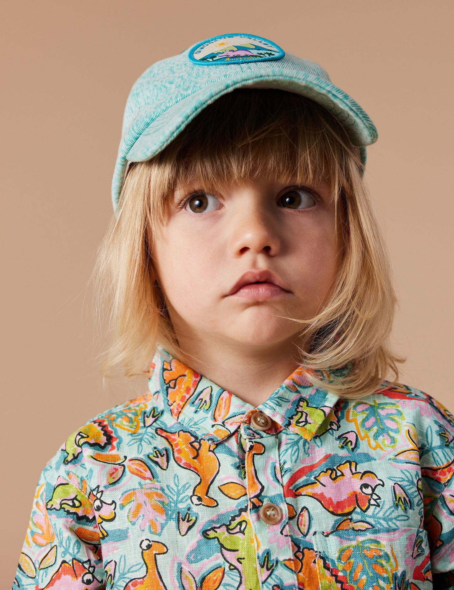 Dino Jungle Holiday Linen Shirt