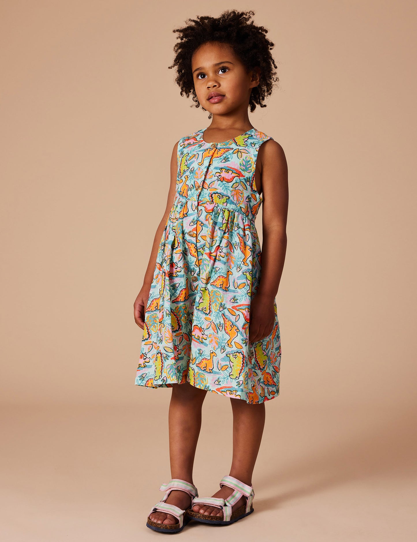 Dino Jungle Wendy Linen Dress