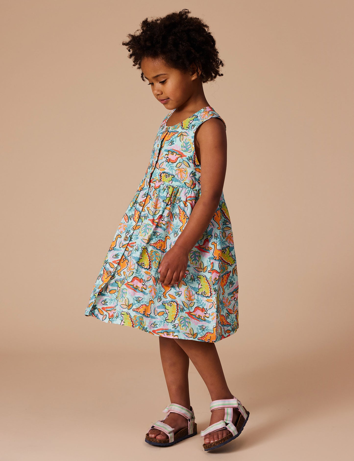 Dino Jungle Wendy Linen Dress