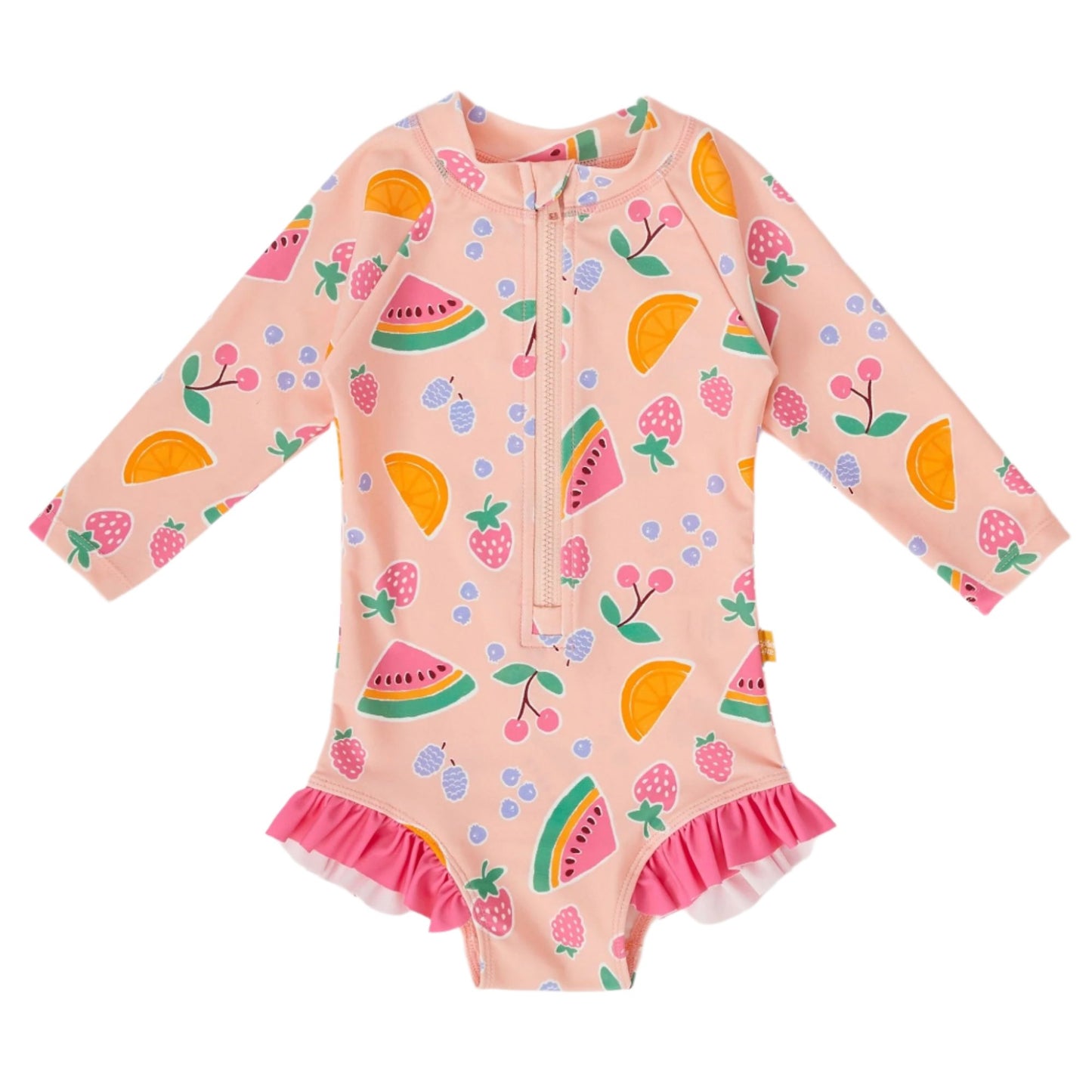 Fruit Salad Long Sleeve Swimsuit