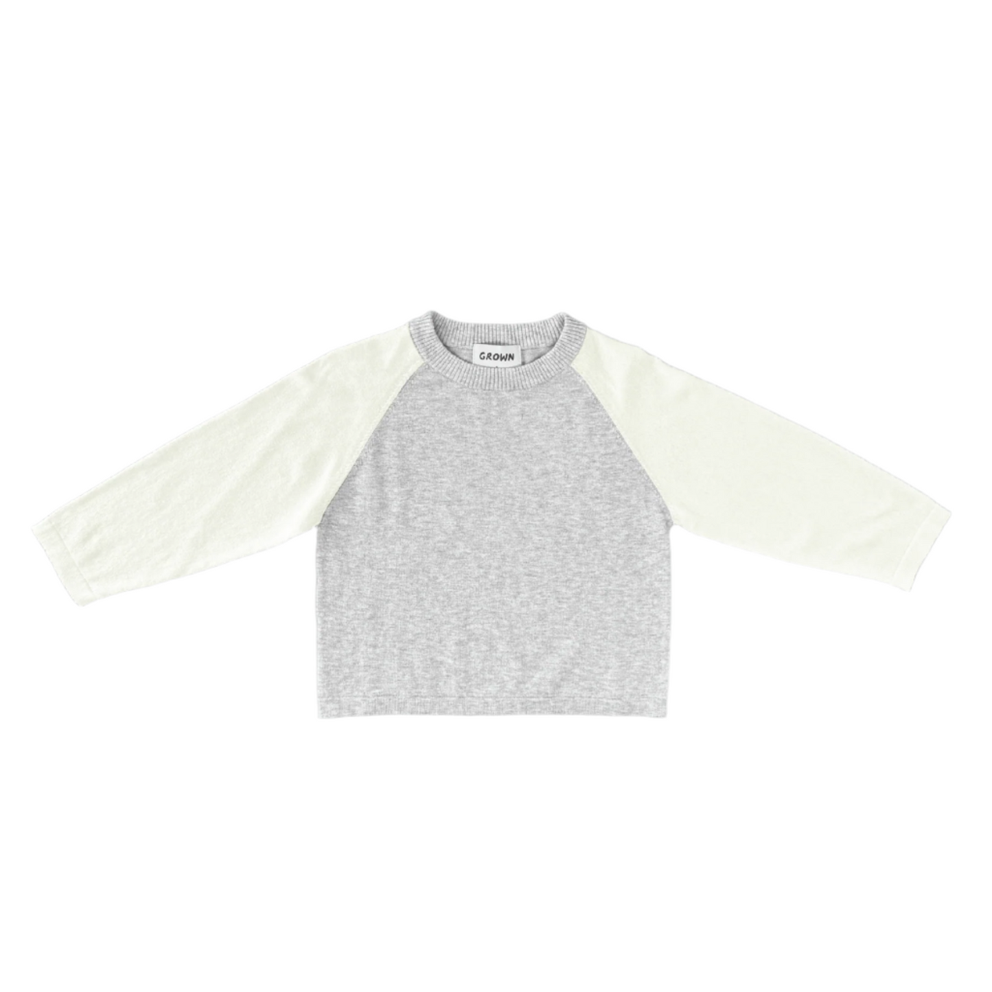 Raglan Long Sleeve Tee / Grey Marle