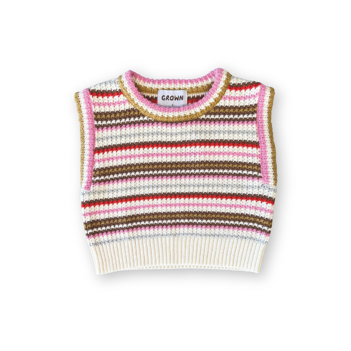 Organic Sunshine Stripe Knit Top