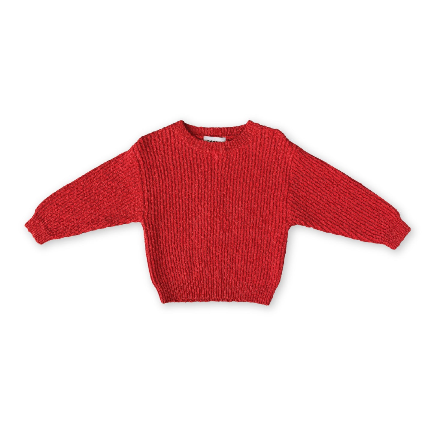 Organic Textured Knit Pull Over / Sauce