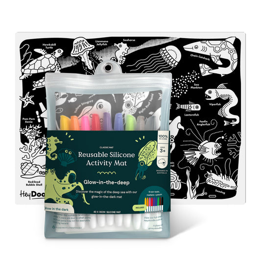 Silicone Drawing Mat / Glow In The Deep