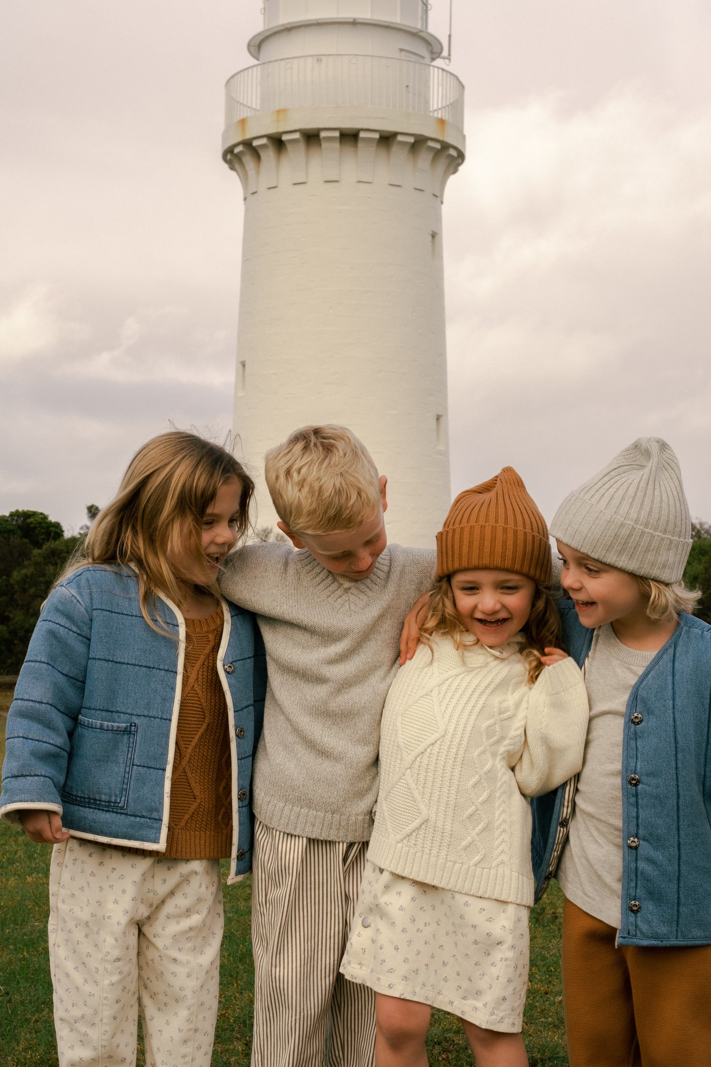 Quilted Reversible Jacket / Denim & Garden