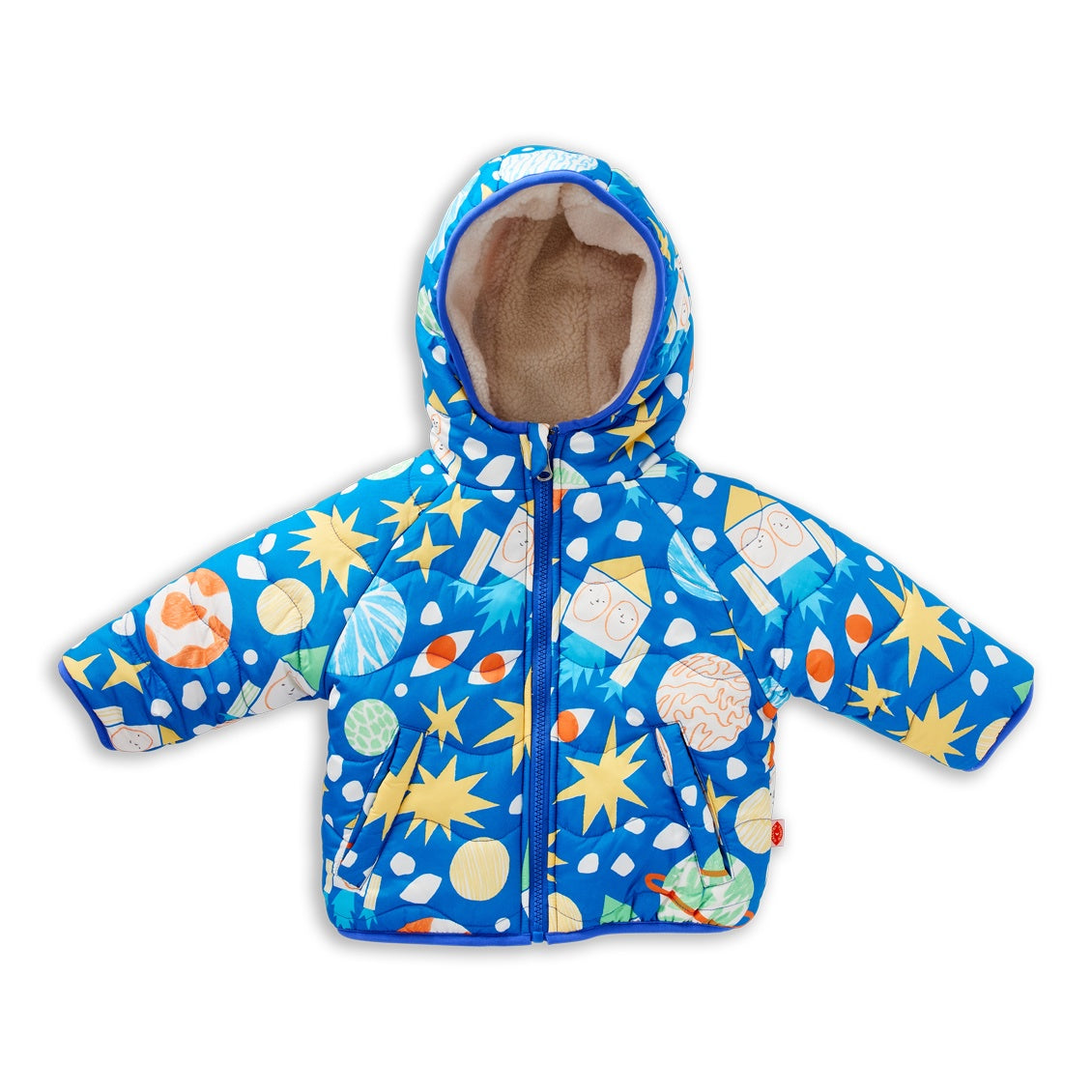See You In Space Reversible Kids Puffer Jacket