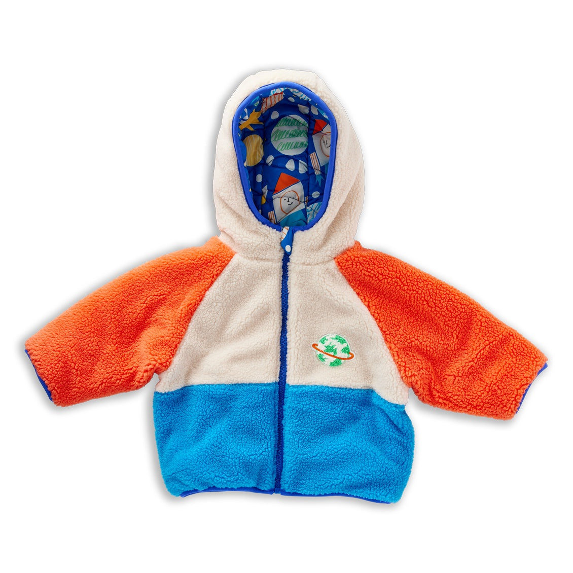 See You In Space Reversible Kids Puffer Jacket