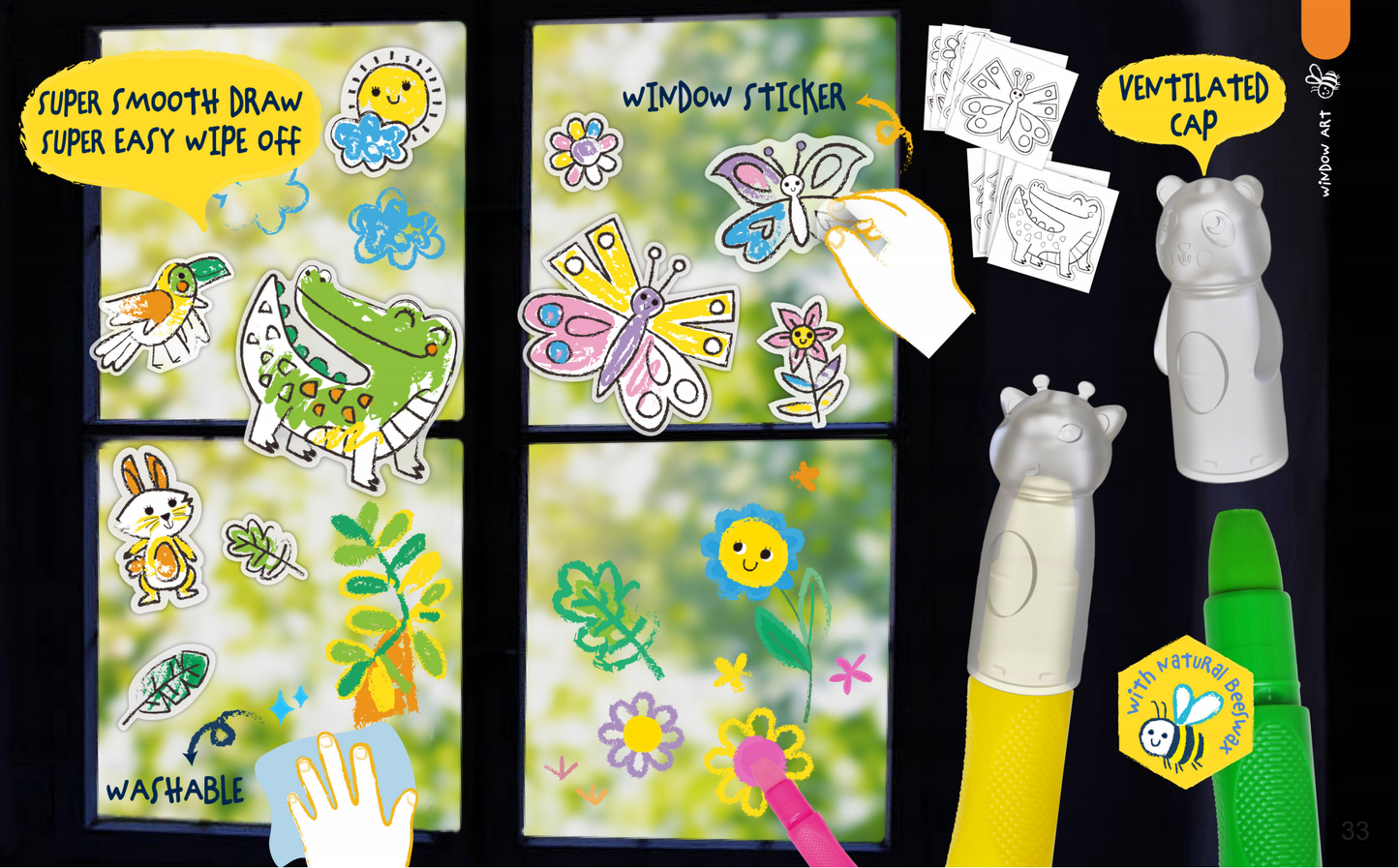 Window Art / Butterfly Garden