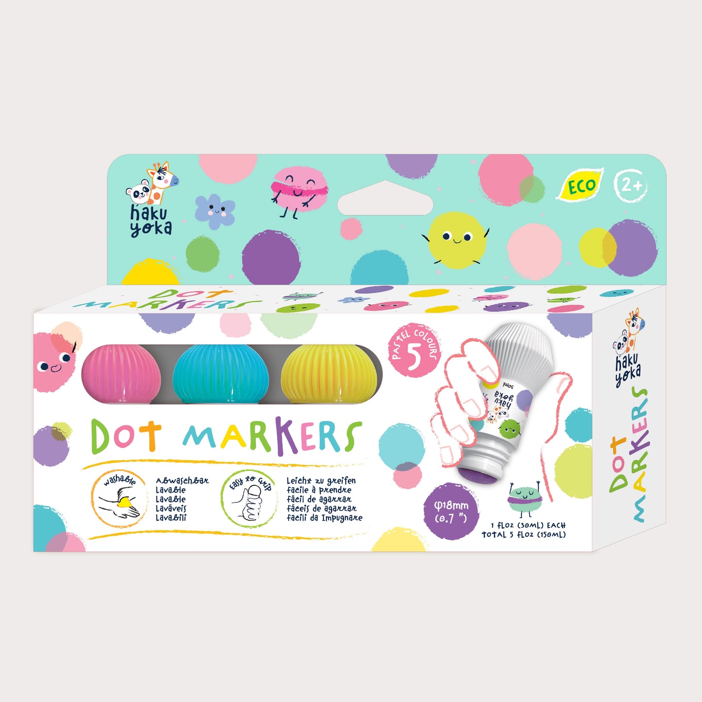 Dot Markers / 5 Pack Pastel