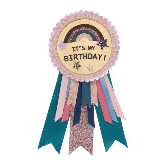 Birthday Rosette / Teal