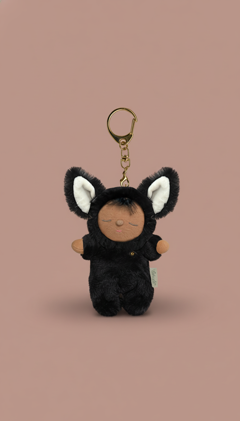 Cozy Bag Charm / Cat Nox