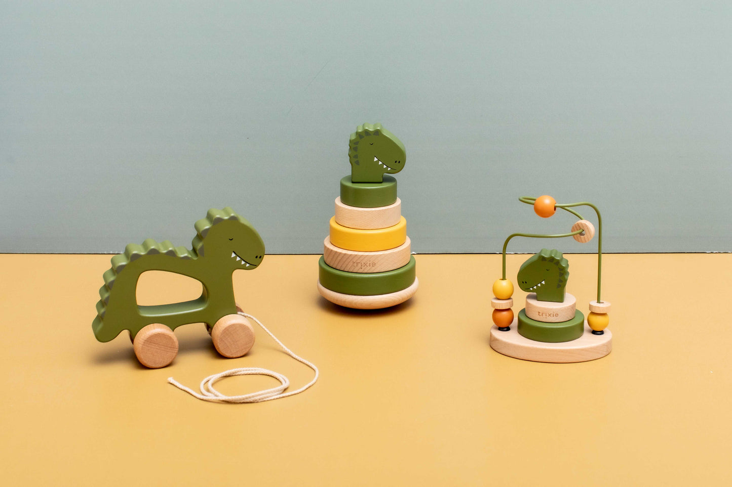 Wooden Stacking Toy /  Dino