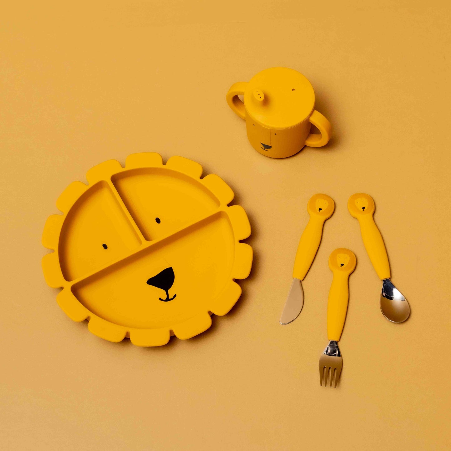 Lion Silicone Cutlery Set 3-Pack