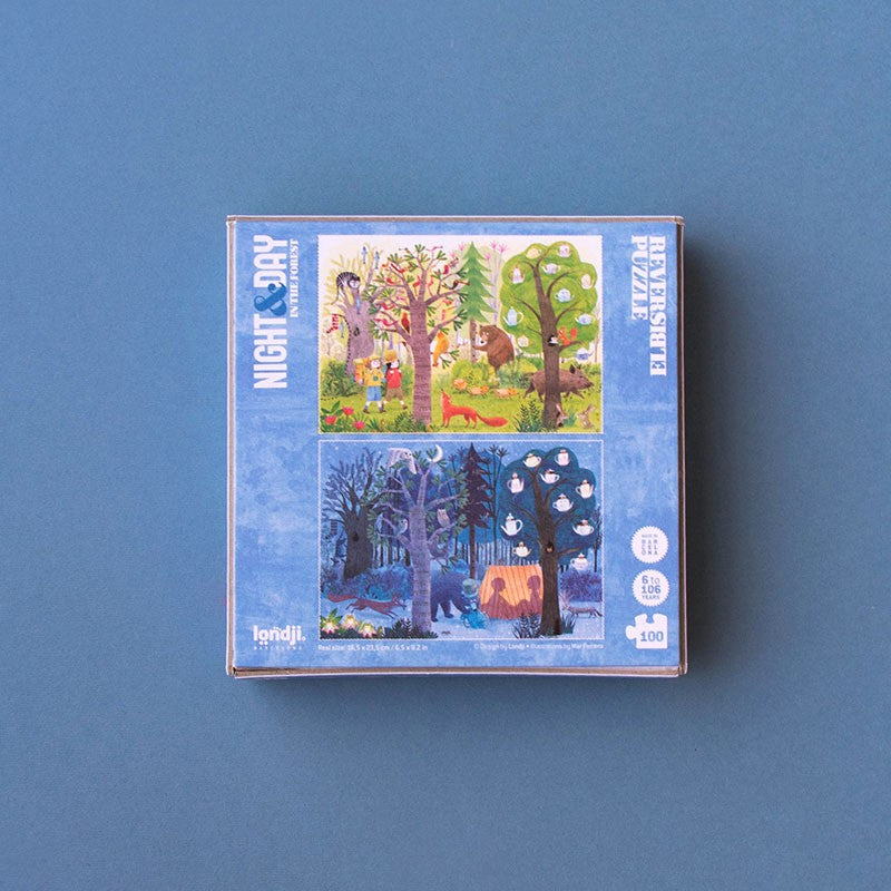 Day & Night In The Forest 100 piece Pocket Puzzle