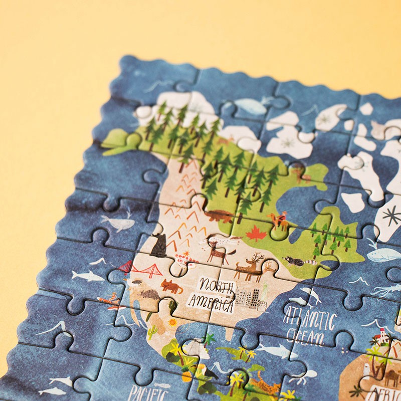 Discover The World 100 piece Pocket Puzzle