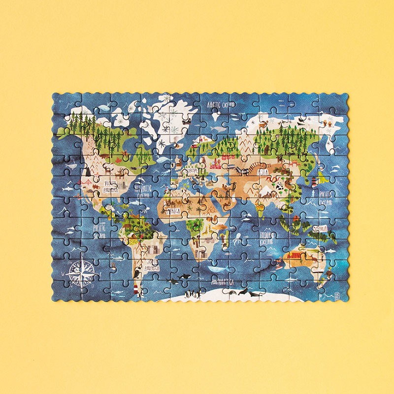 Discover The World 100 piece Pocket Puzzle