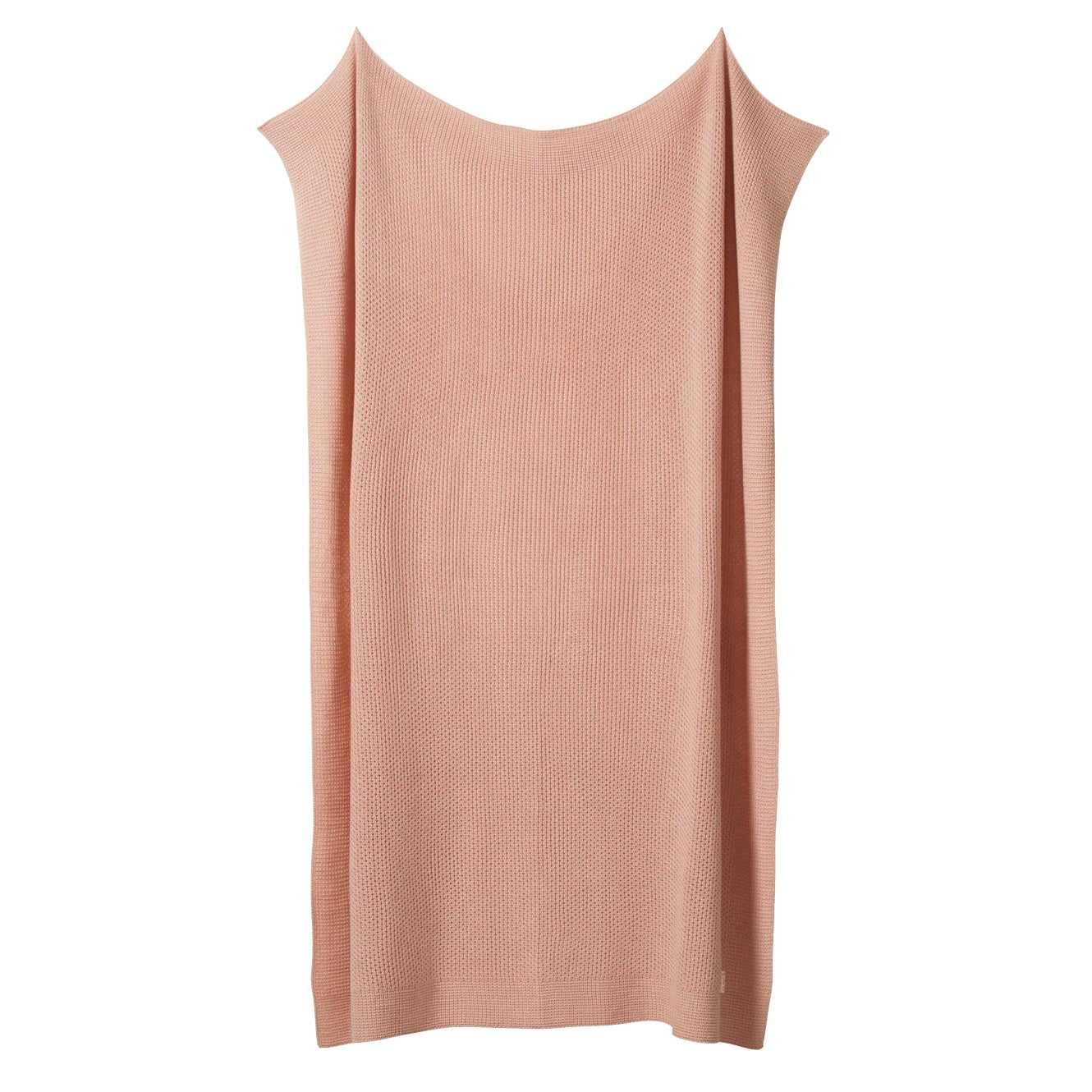 Merino Wool Knit Blanket / Rose Dust