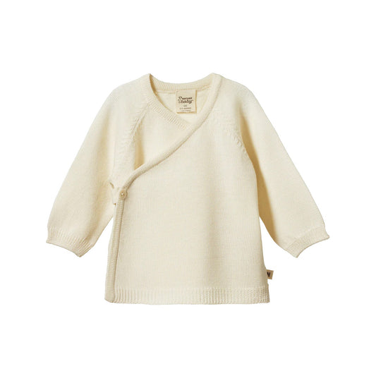 Merino Knit Kimono Jacket / Natural
