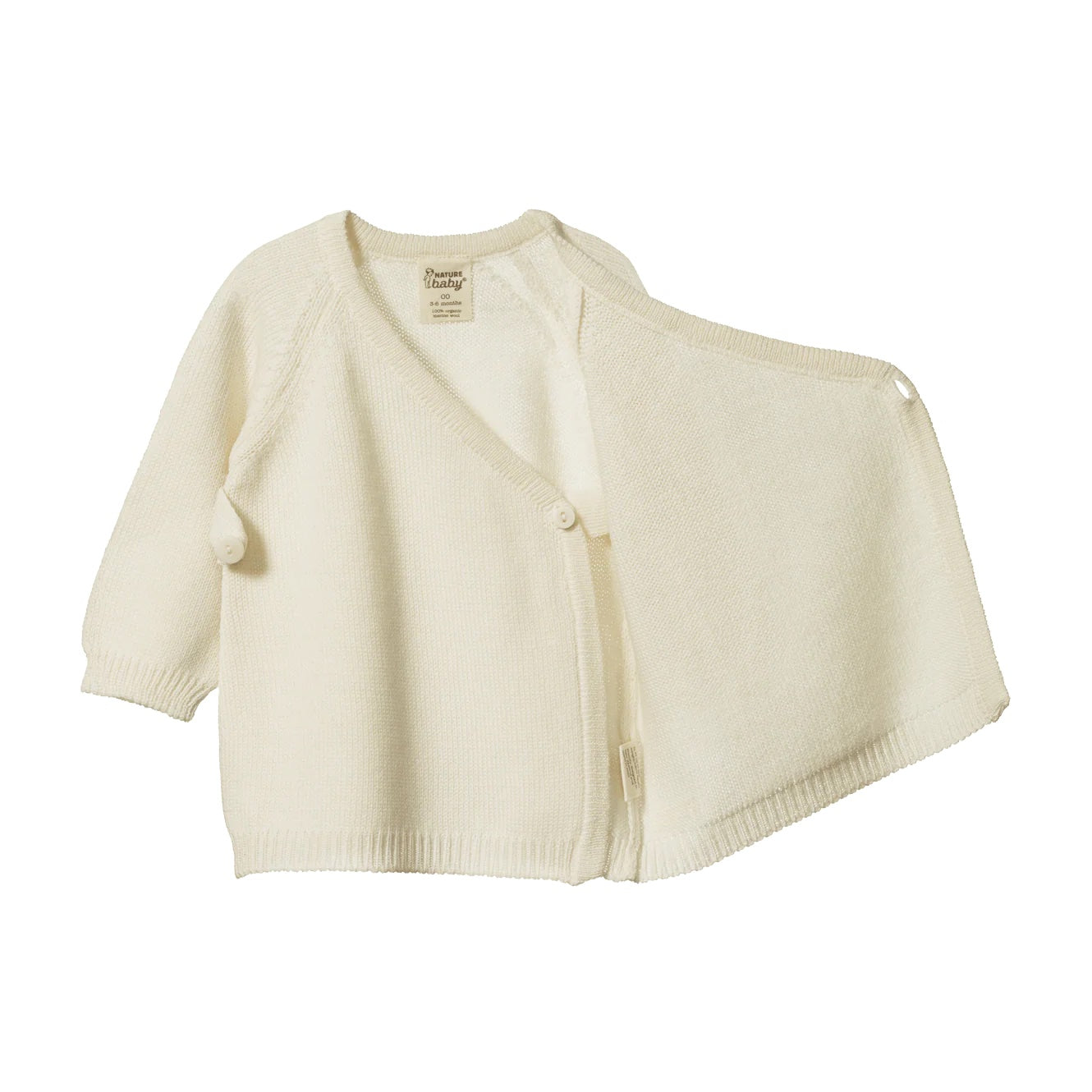 Merino Knit Kimono Jacket / Natural
