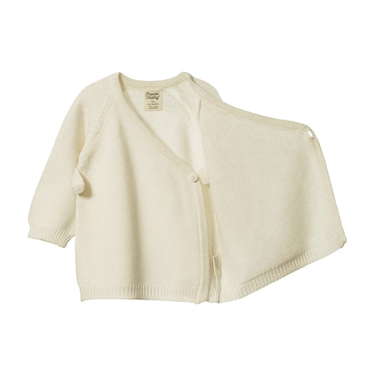 Merino Knit Kimono Jacket / Natural
