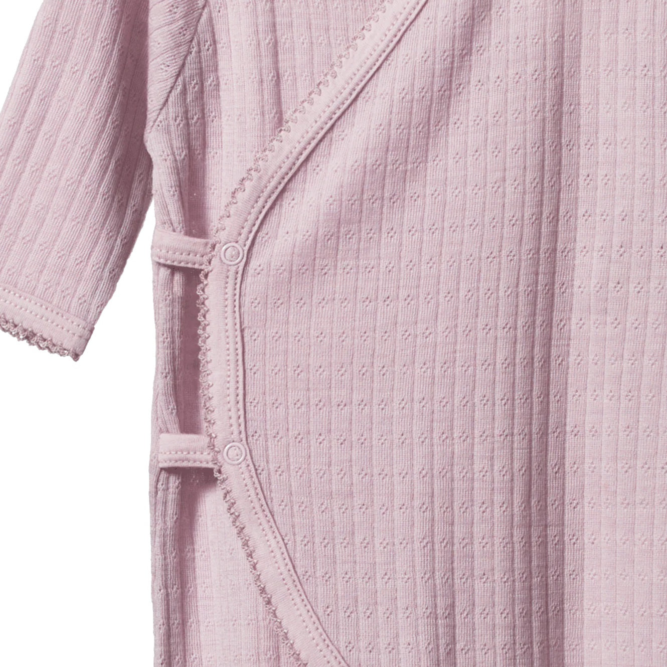 Merino Pointelle Kimono Stretch & Grow / Lilac