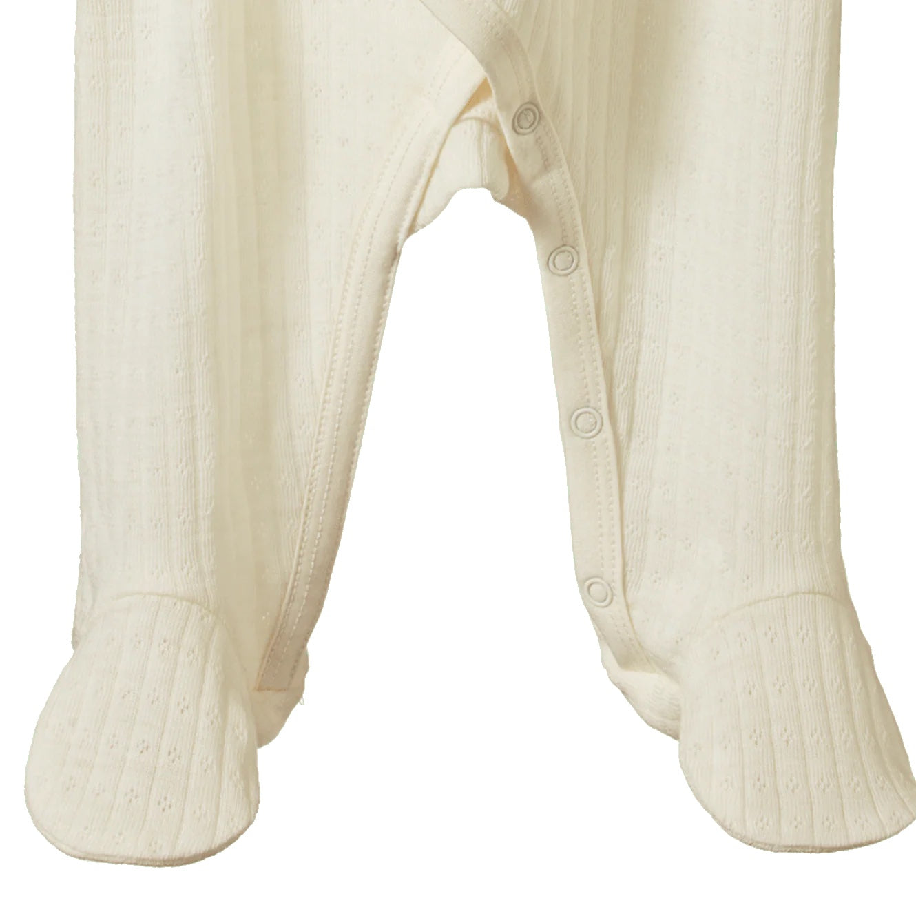 Merino Pointelle Kimono Stretch & Grow / Natural