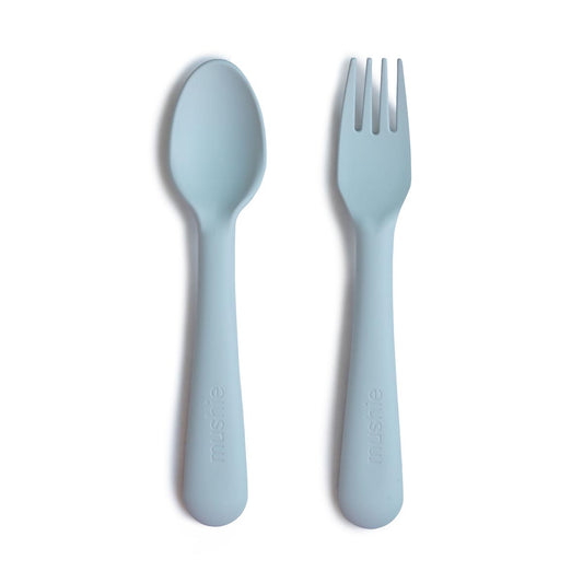 Fork & Spoon Set / Powder Blue