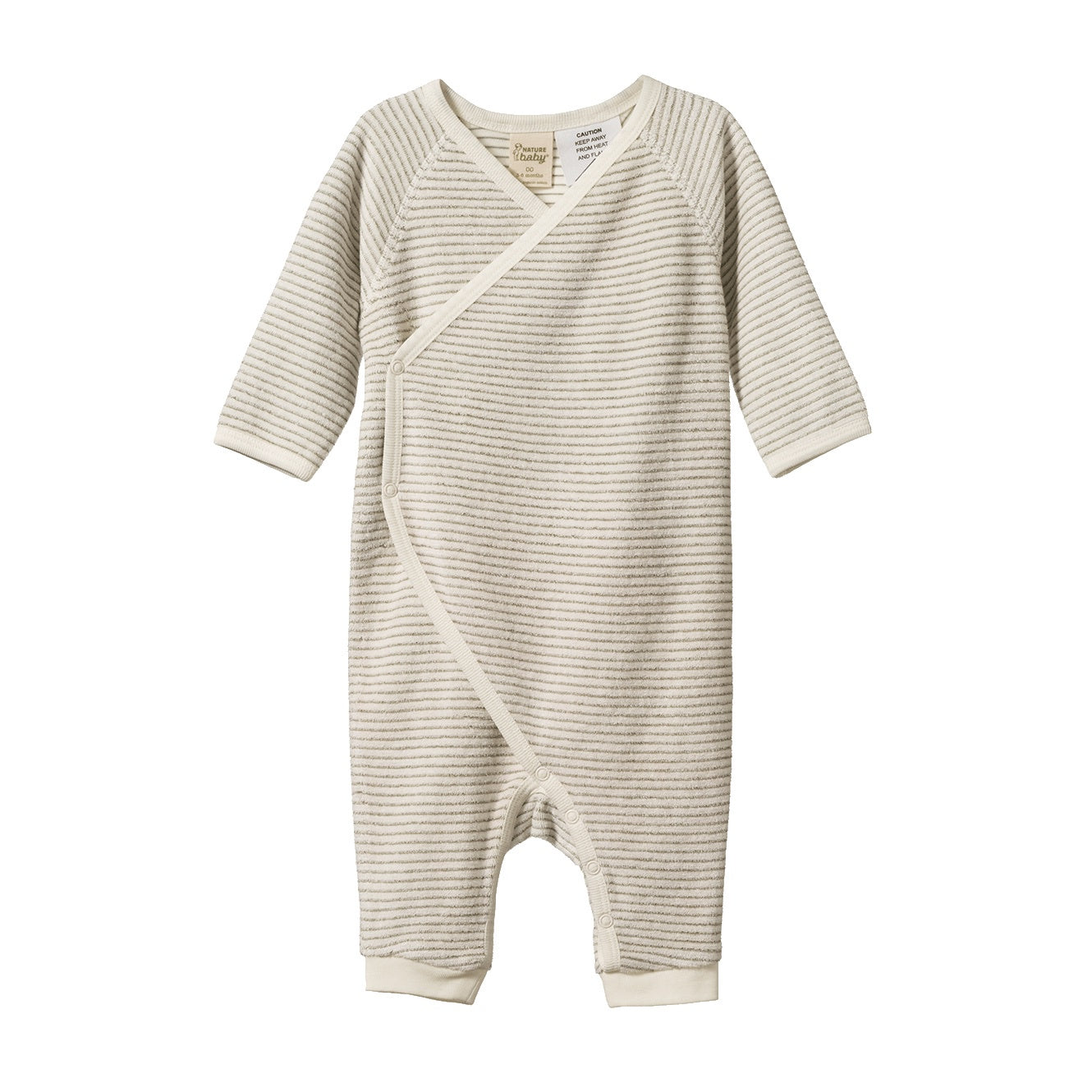 Terry Kimono Stretch & Grow / Nettle Pinstripe
