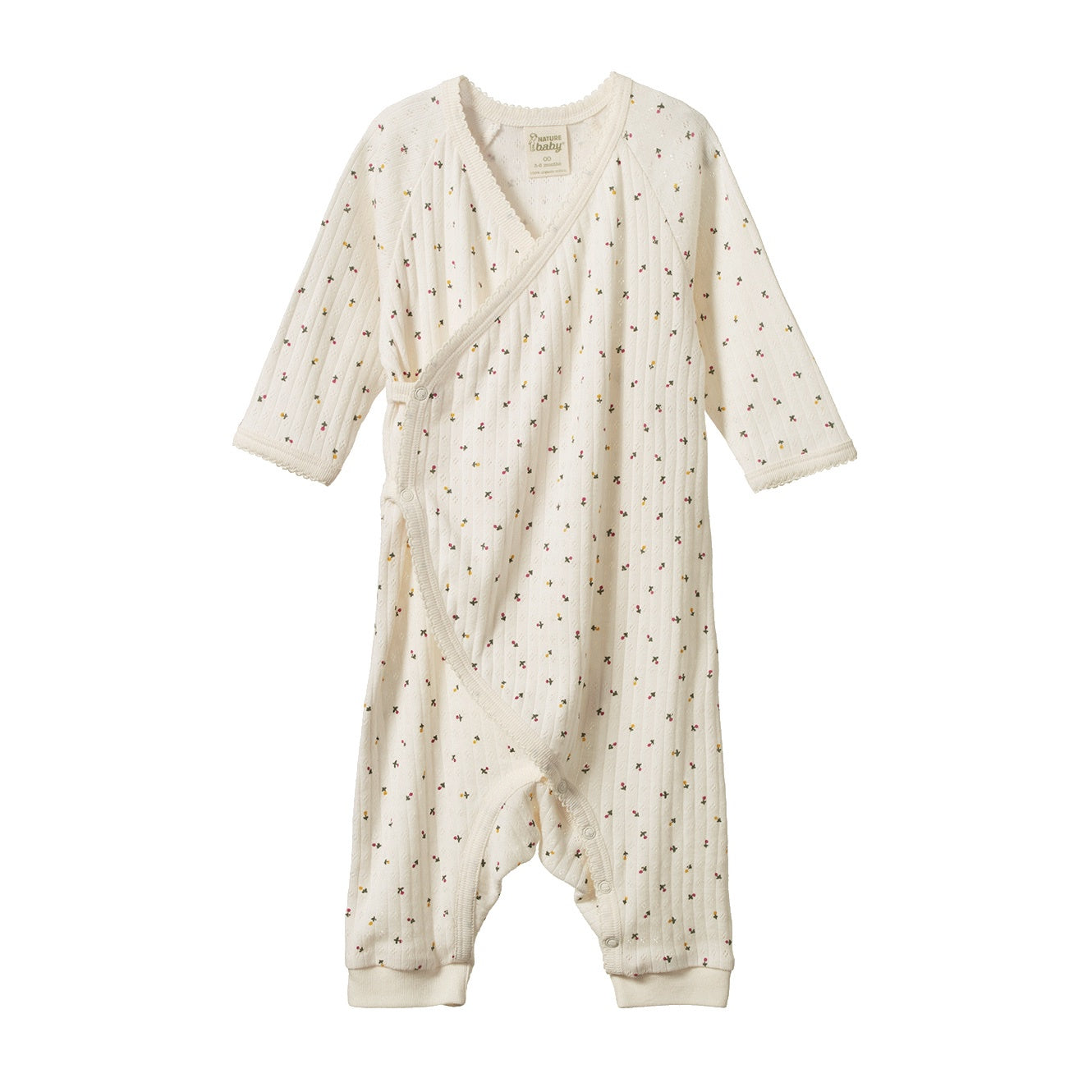 Pointelle Kimono Stretch & Grow / Aster Floral