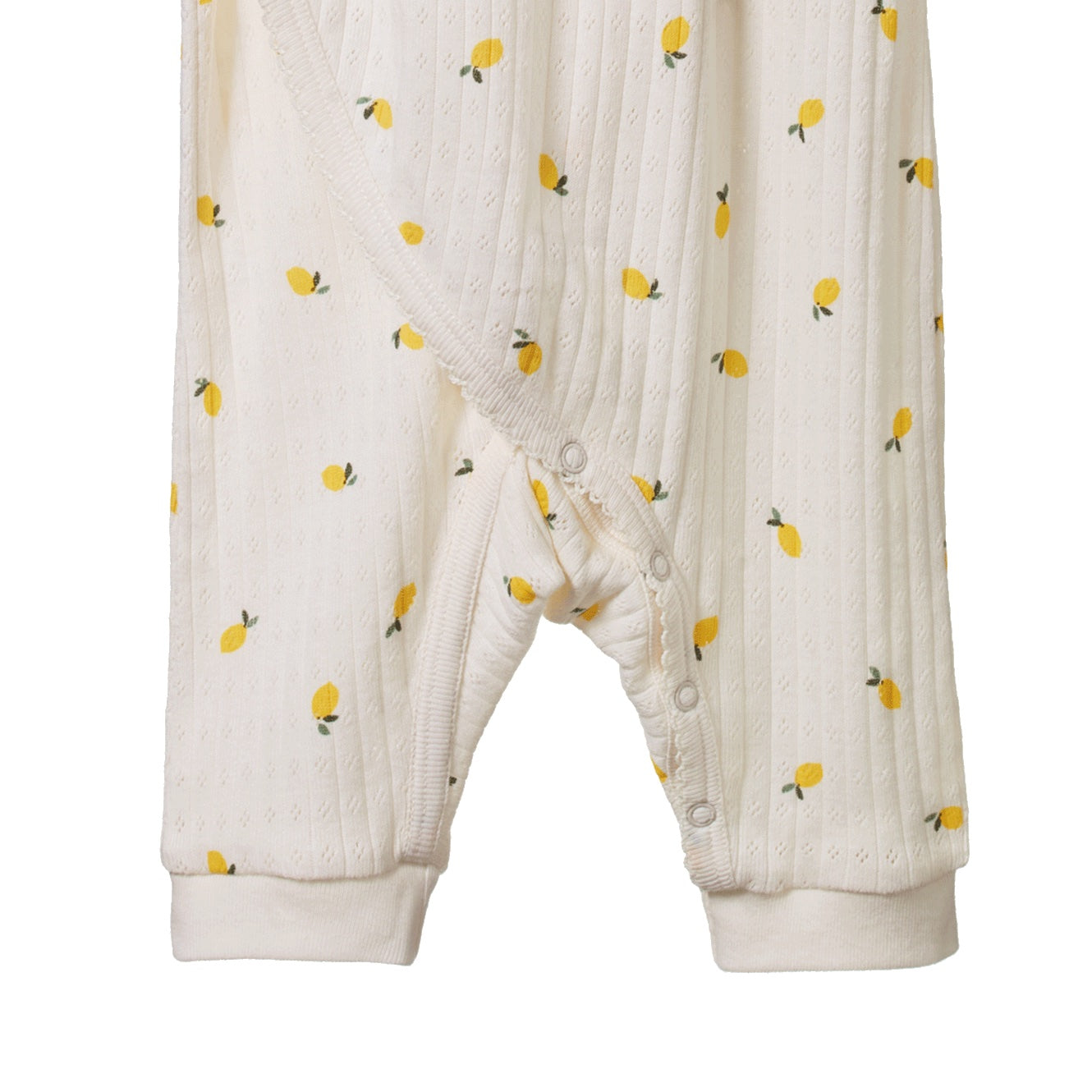 Pointelle Kimono Stretch & Grow / Lemon