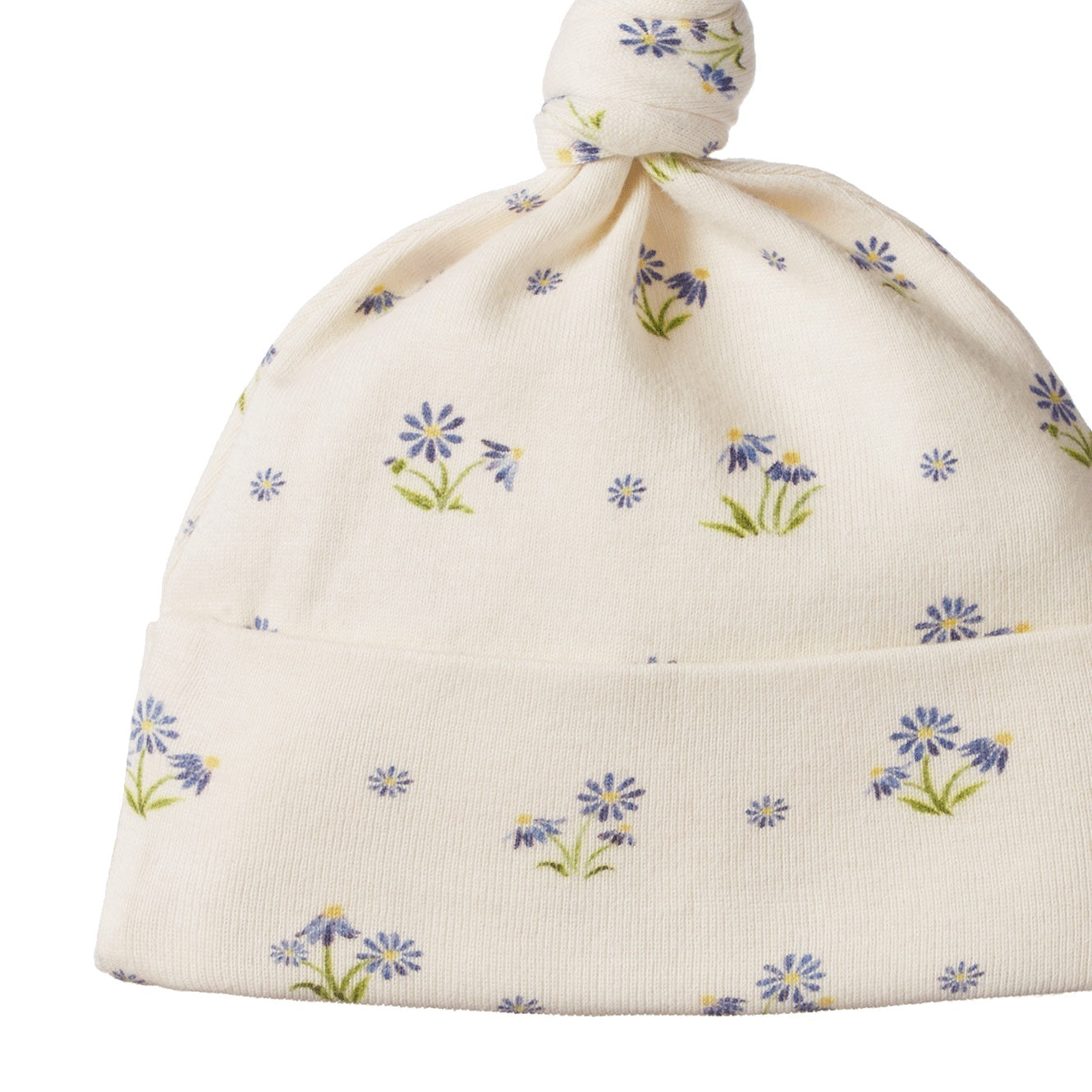 Cotton Knotted Beanie / Daisy Daze