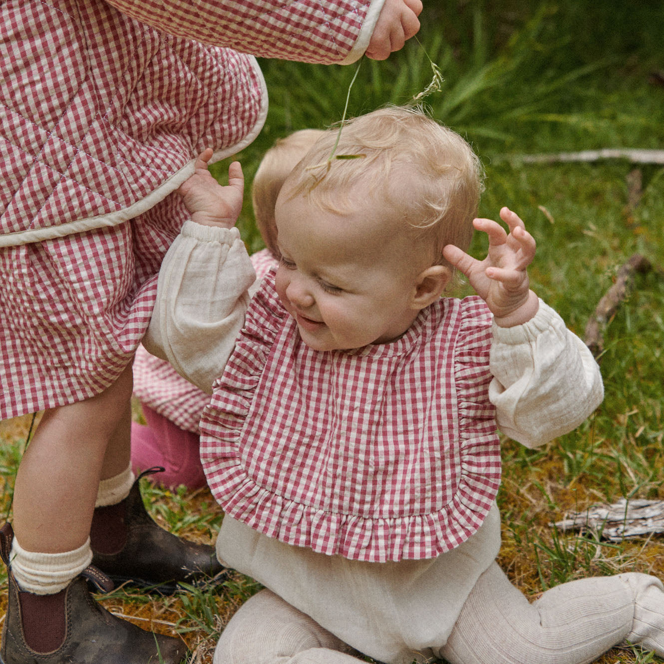 Hetty Ruffle Bib / Jam Check