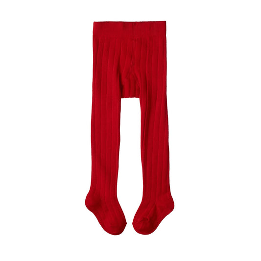 Organic Cotton Tights / Raspberry Red