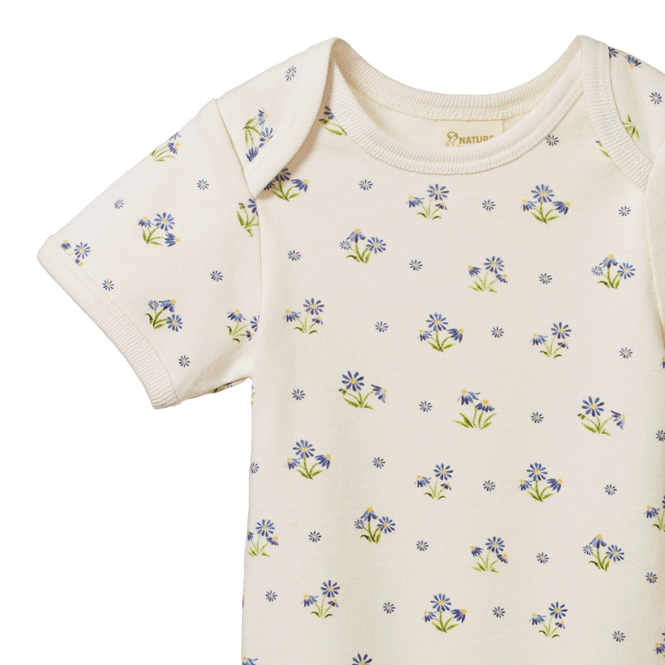 Cotton Short Sleeve Bodysuit / Daisy Daze