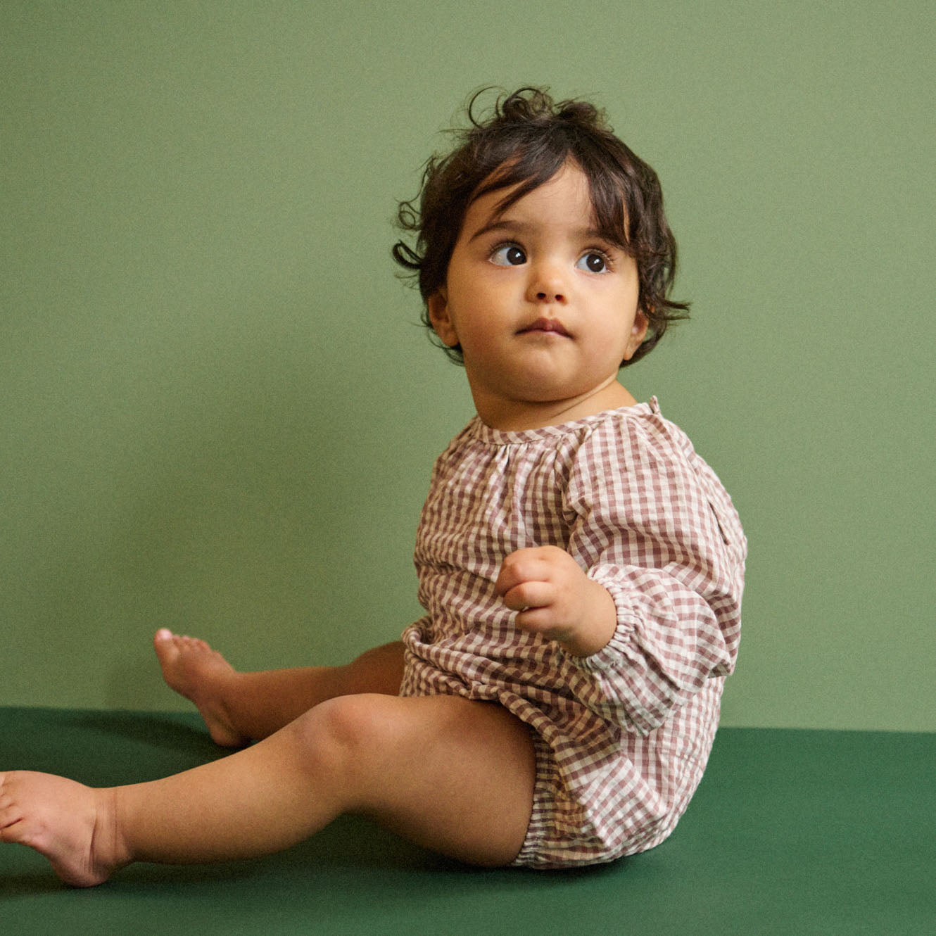 Meadow Gingham Bodysuit / Twilight Check