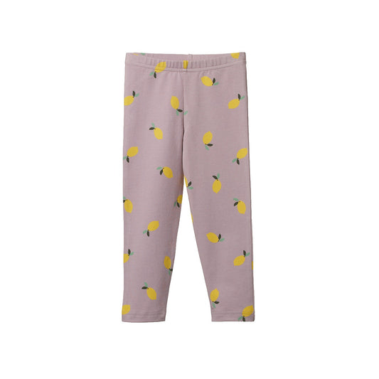 Leggings / Lemon Lilac Print