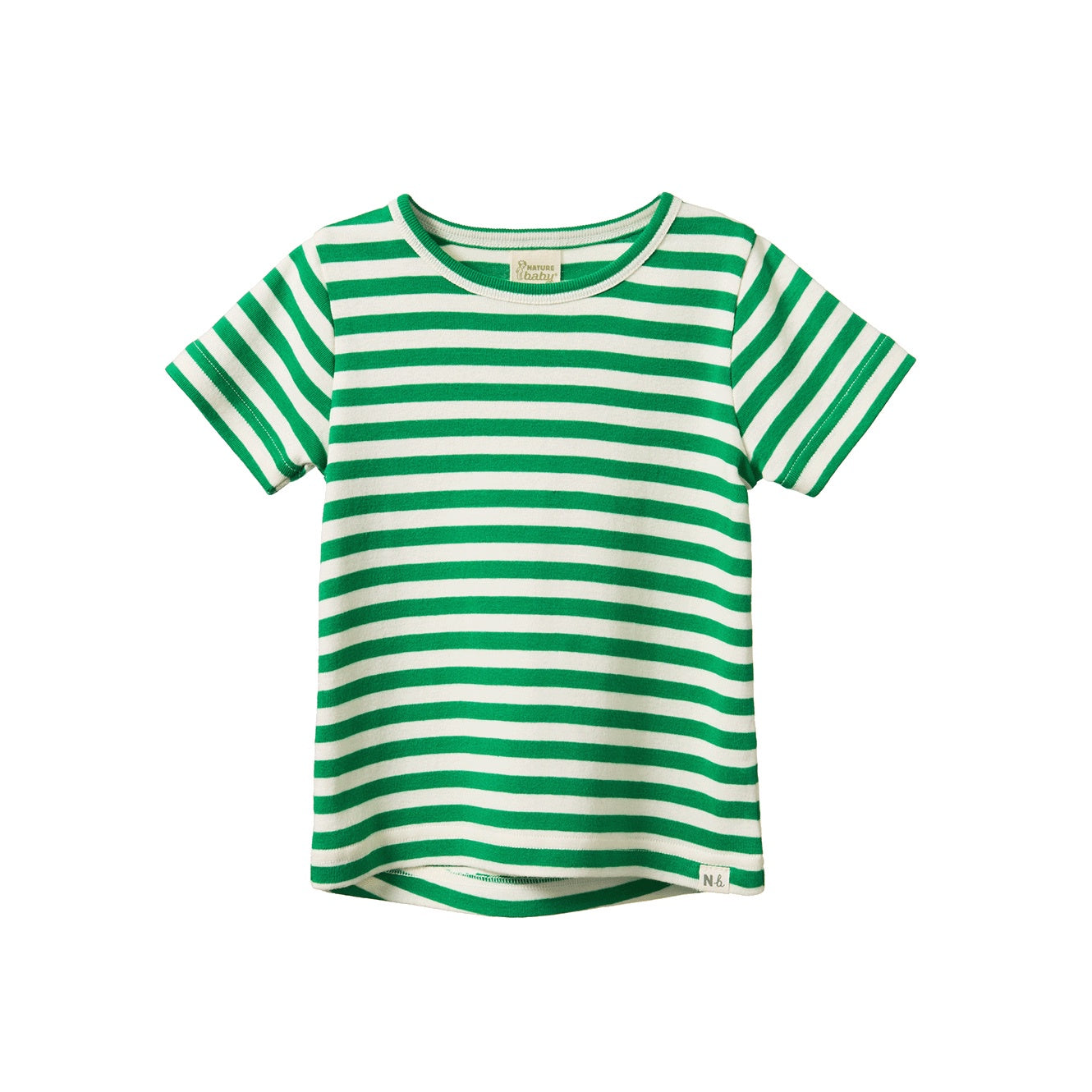 River Tee / Kelly Green Sailor Stripe