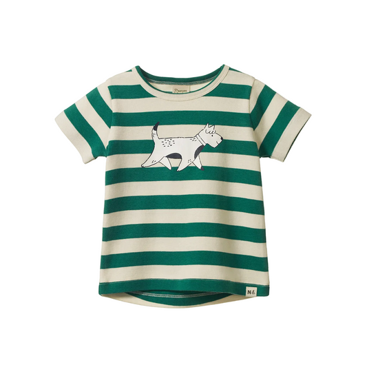 River Tee / Dog Walk Peppermint Print
