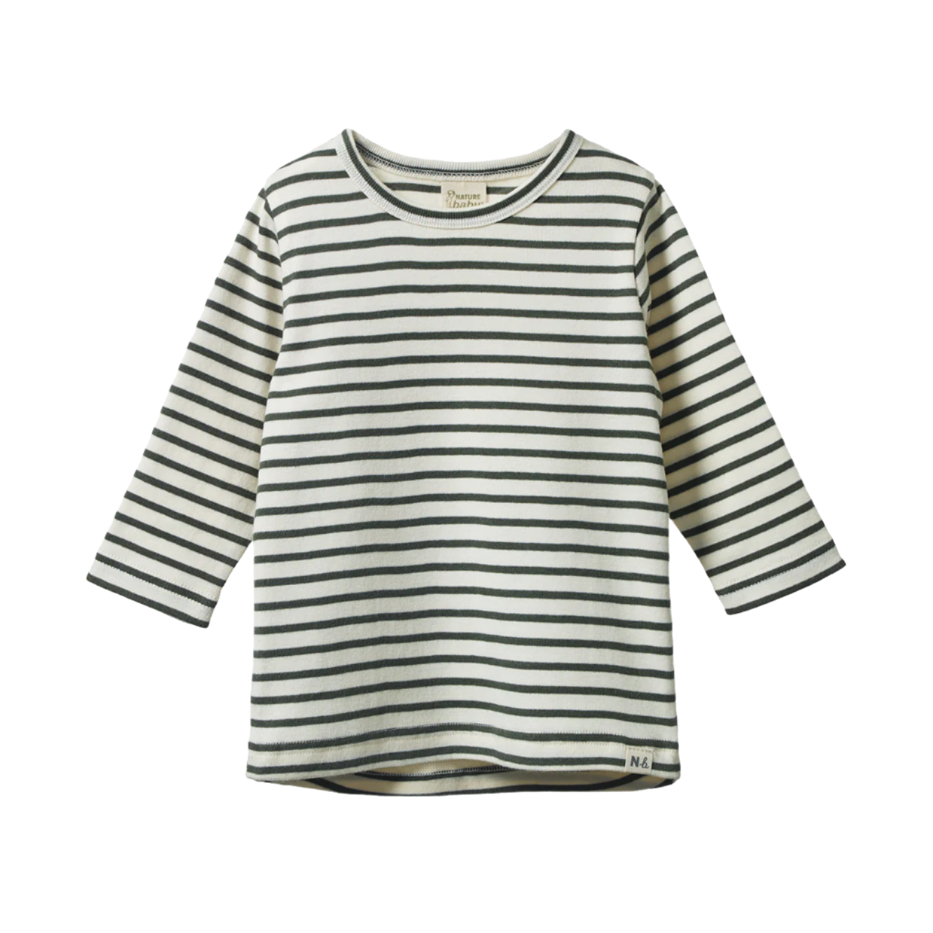 Long Sleeve River Tee / Thyme Sailor Stripe